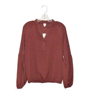 Autres Filles Long Sleeve V Neck Pullover Fall Blouse Top Size XS